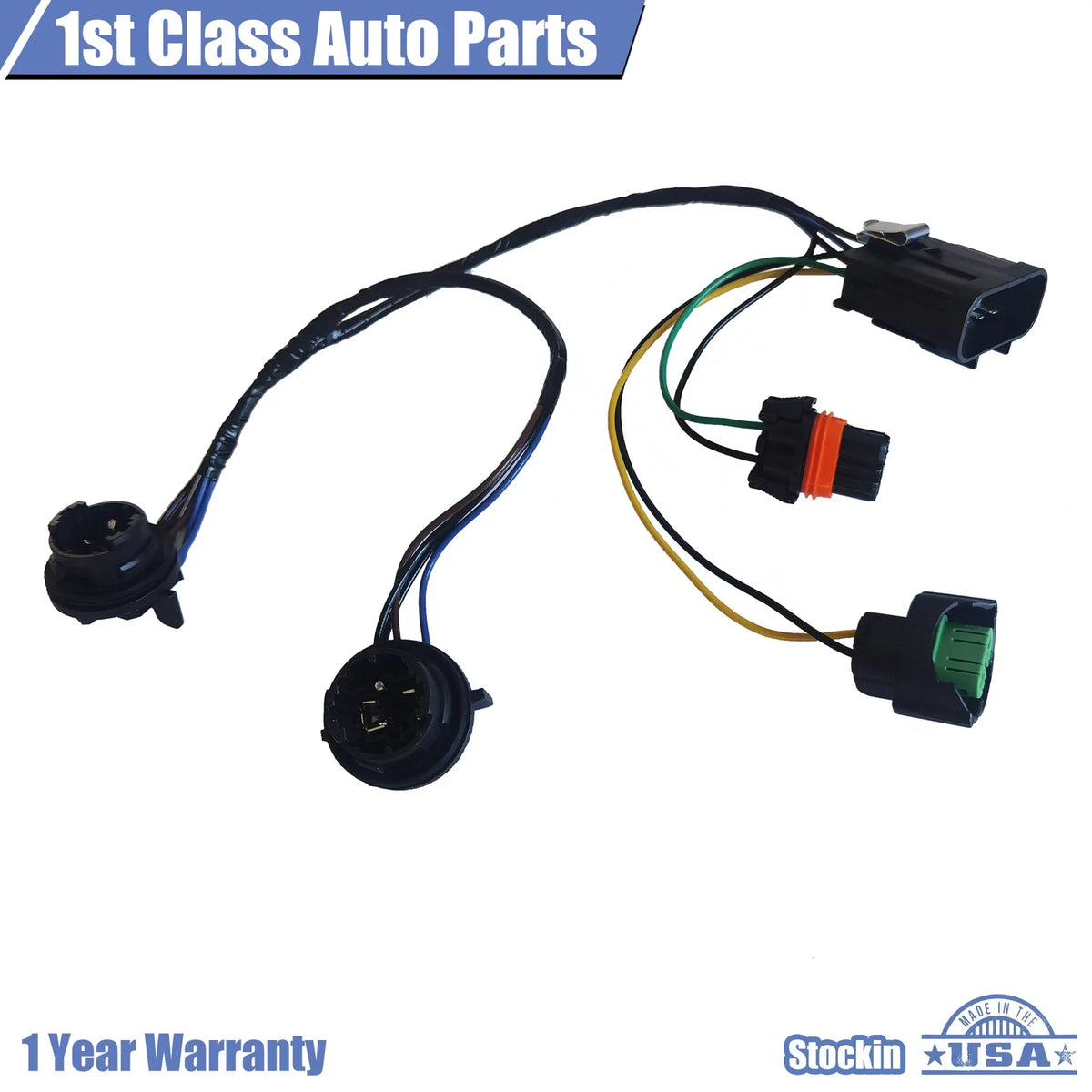 Head Light Wiring Harness Socket for Chevrolet Silverado (Right/Left)