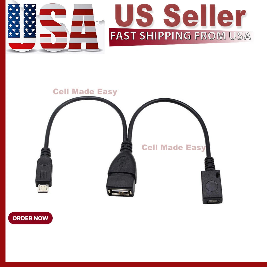USB Port Adapter OTG Cable for Amazon Fire TV Stick (2nd Gen, 3rd Gen)