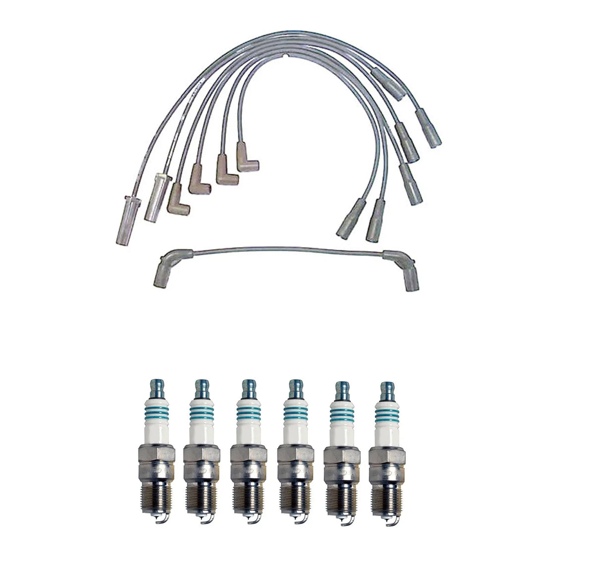 Denso 7mm Wire Set & 6 Iridium Power Spark Plugs for GM 4.3 V6 (1996–2002)