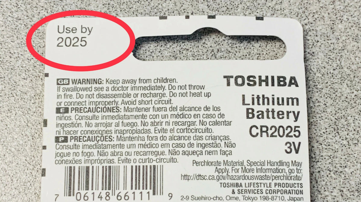 5 x CR2025 Lithium Battery for Watches