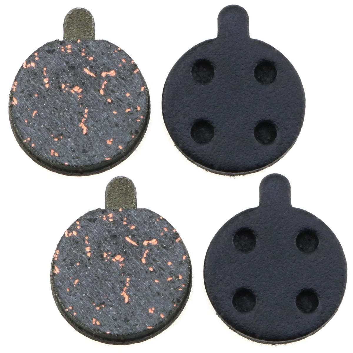 2X Brake Pads for Bike Disc (Semi-Metal, Black Gray)