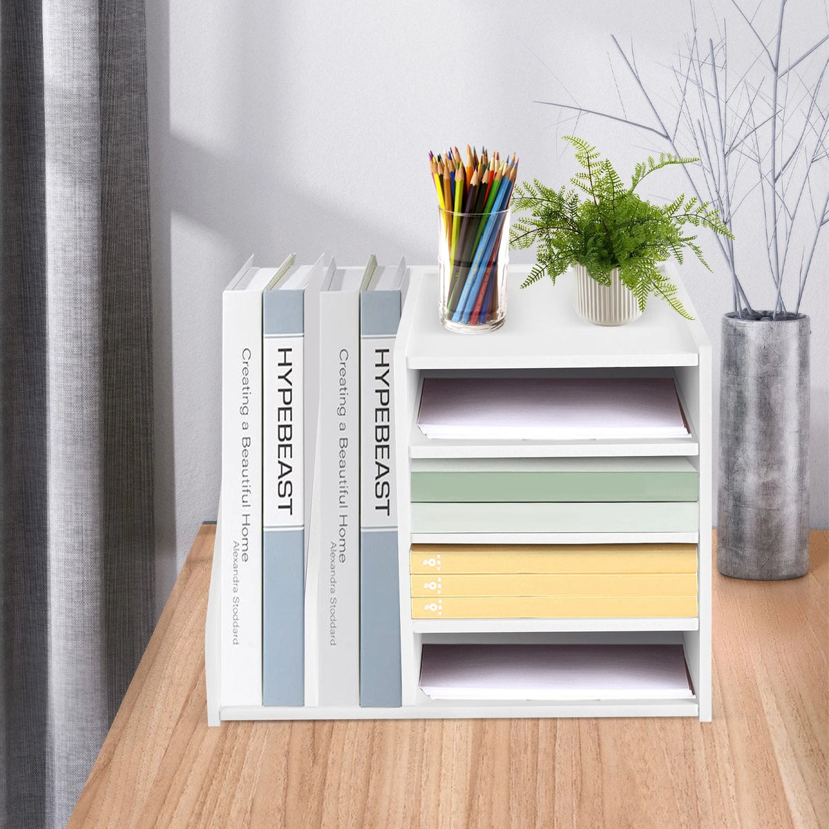 6-Tier PVC File Holder Organizer (15.35" x 12.16")