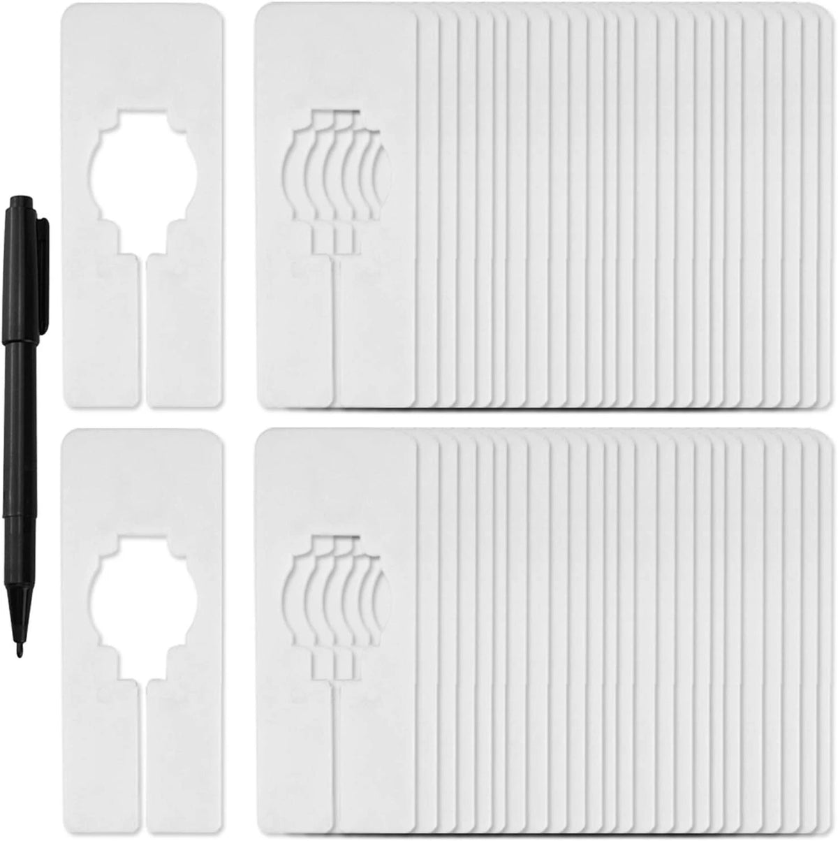 50 Pack Closet Rack Dividers for Clothing Hangers