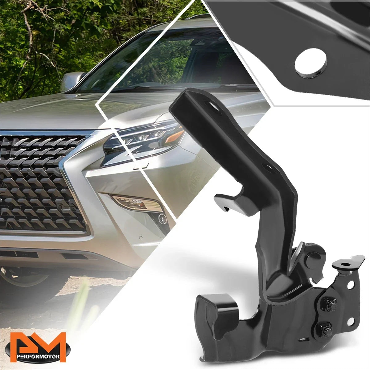 RH Steel Engine Hood Hinge for Lexus GX460 (2010–2021)