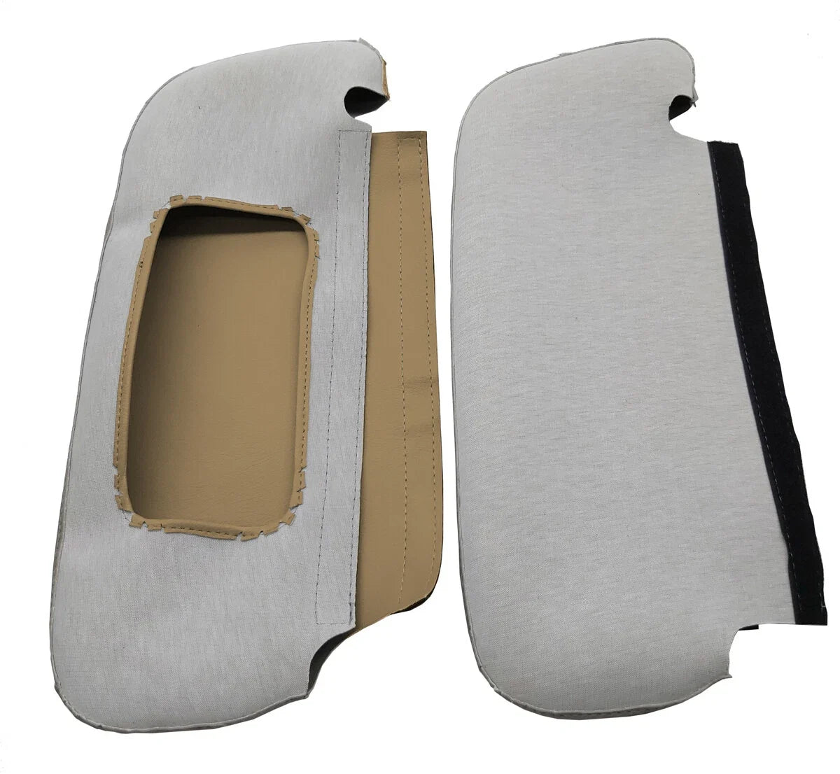 Sunvisors Cover Skin for Dodge Ram 3500 (1994–2001) Beige PVC Leather