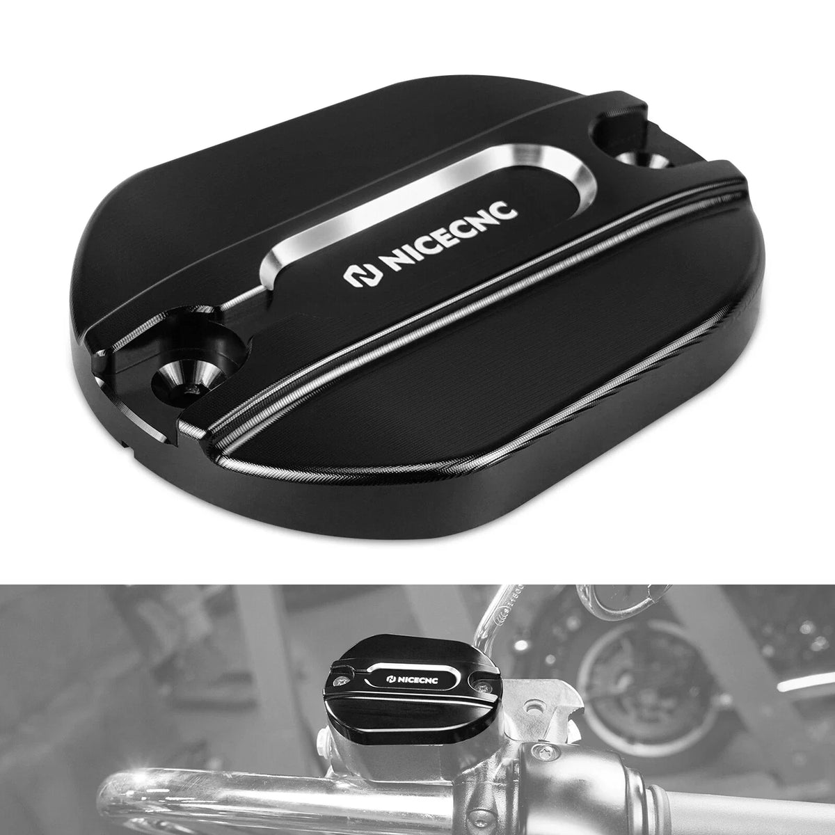 Front Right Brake Reservoir Cover for Harley Sportster 1200 Nightster (2007–2017)