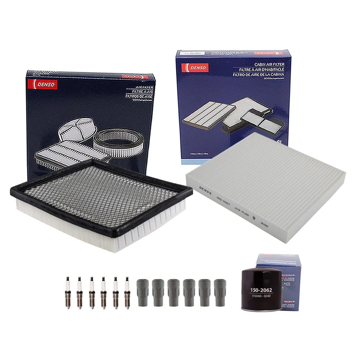 Denso Tune Up Kit 6 Spark Plugs & Boots for Avenger Sebring (2008–2010)