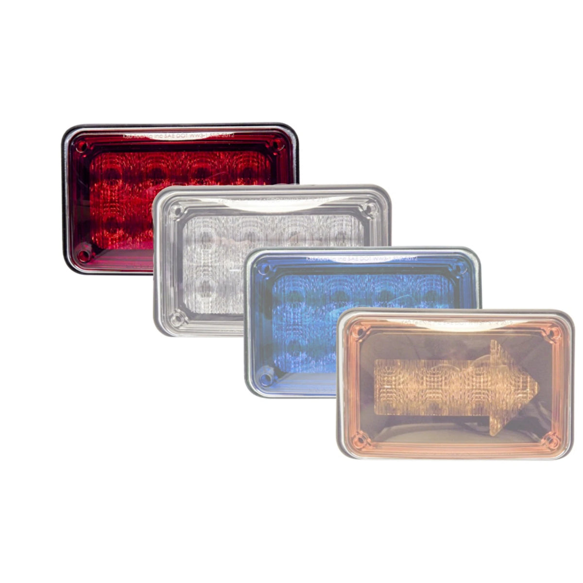 Tecniq K60 Steady Red Flasher for - K60-RRS0-1