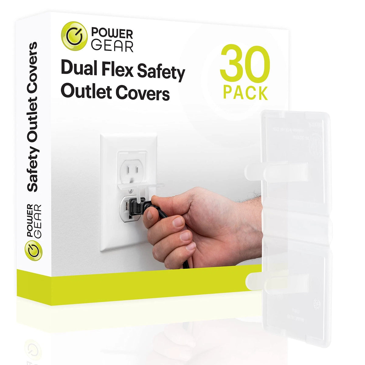 30 Pack Power Gear Flexible Outlet Covers for Baby Proofing