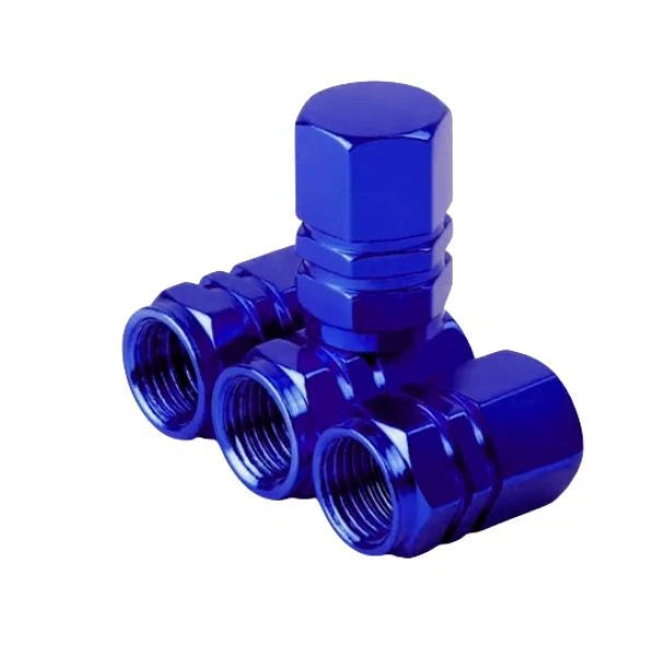 Blue Valve Dust Caps for Peugeot Bipper Tepee | Boxer | Partner