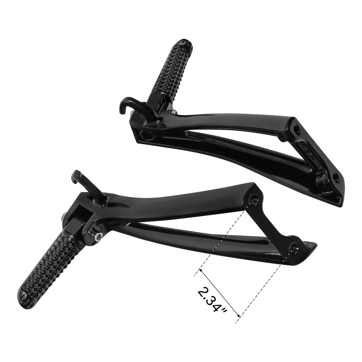 Rear Passenger Footrest Foot Pegs Bracket for Yamaha YZF R6 (2006–2016) Black