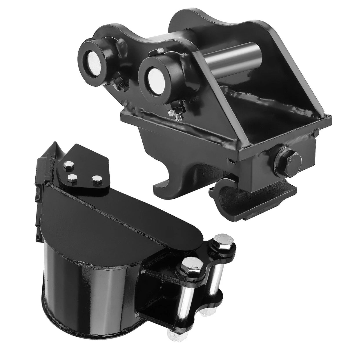 200mm Digging Bucket & Quick Hitch Coupler for Mini Excavators (3 Ton) X91Z6J