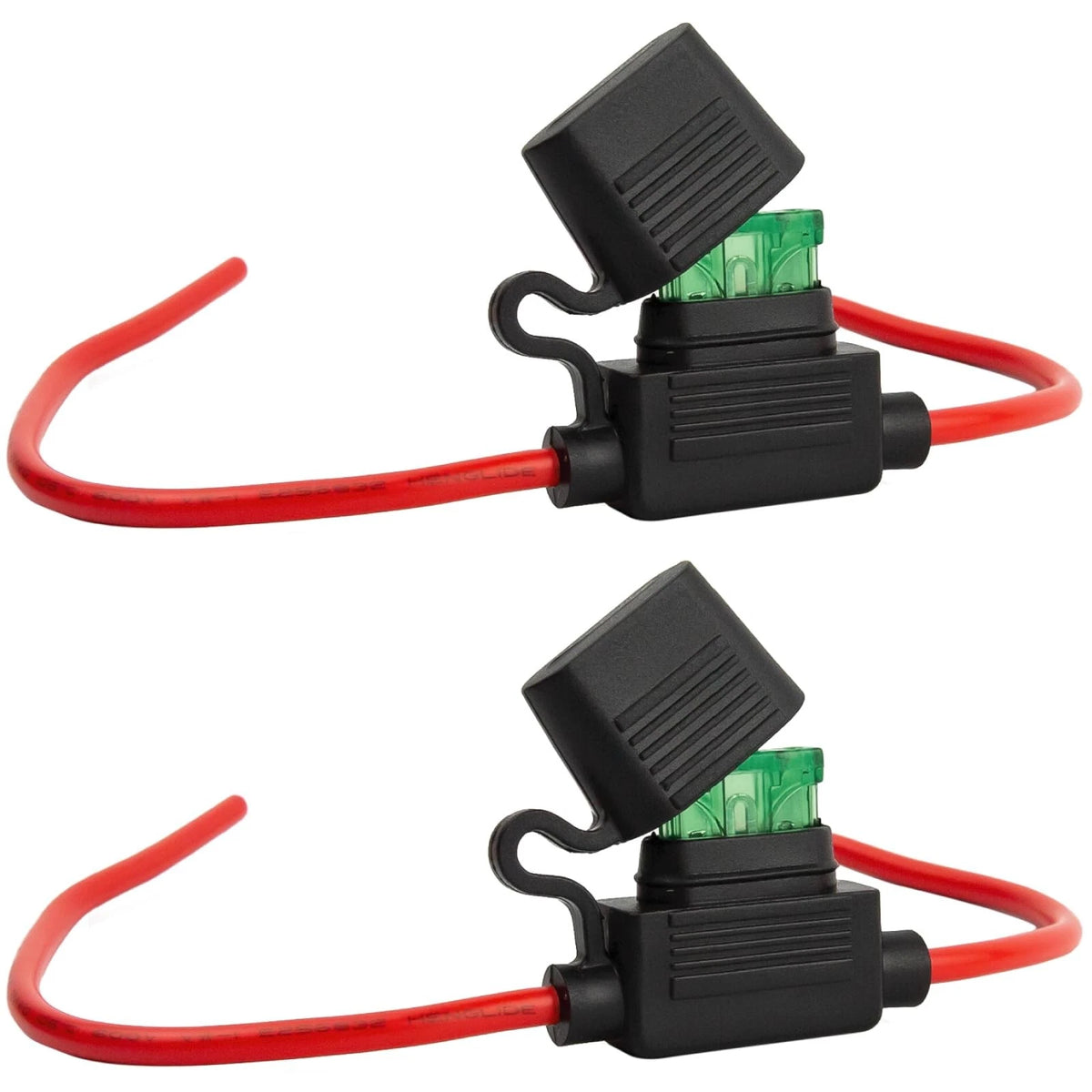 2X 12 AWG Inline Fuse Holder for Automotive (30A Maxi)