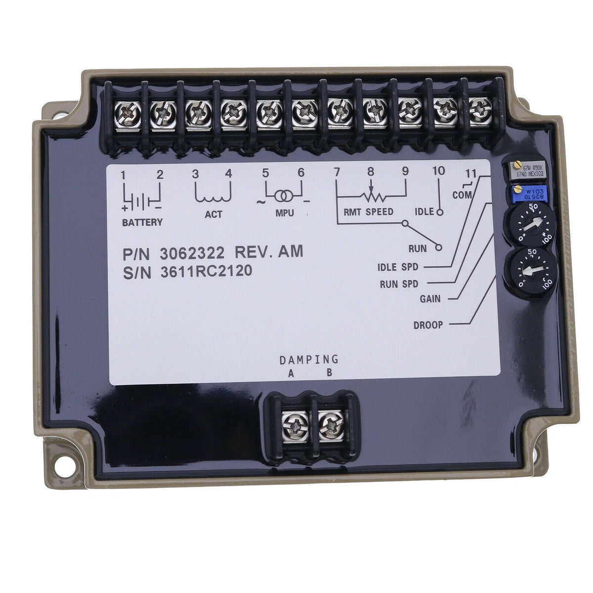 Speed Controller EFC3062322 for Cummins KTA50 KTA38 KTA19 (12-24V)