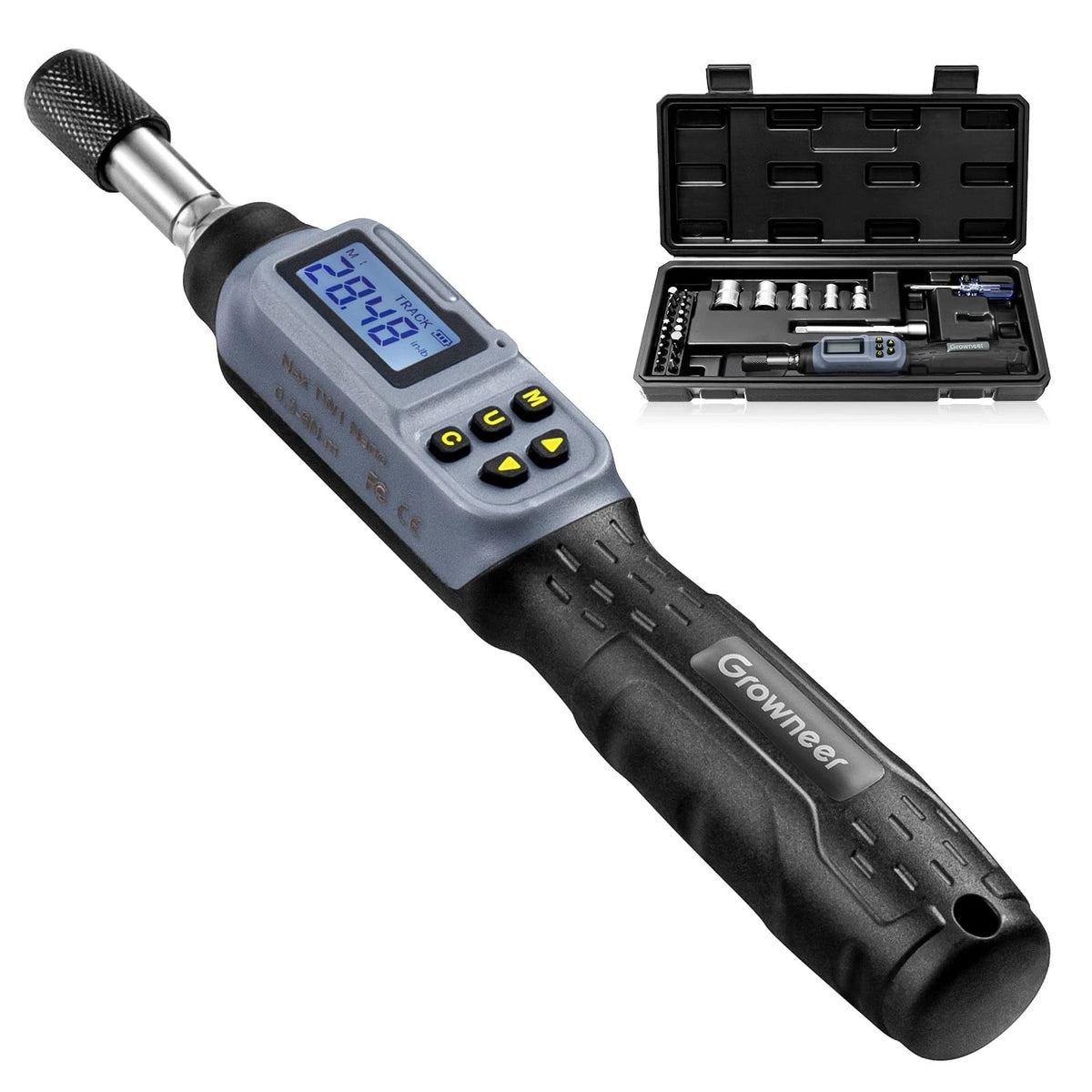 Digital Torque Screwdriver 1/4'' Drive 2.66-53.1 In-lb/0.3-6 Nm