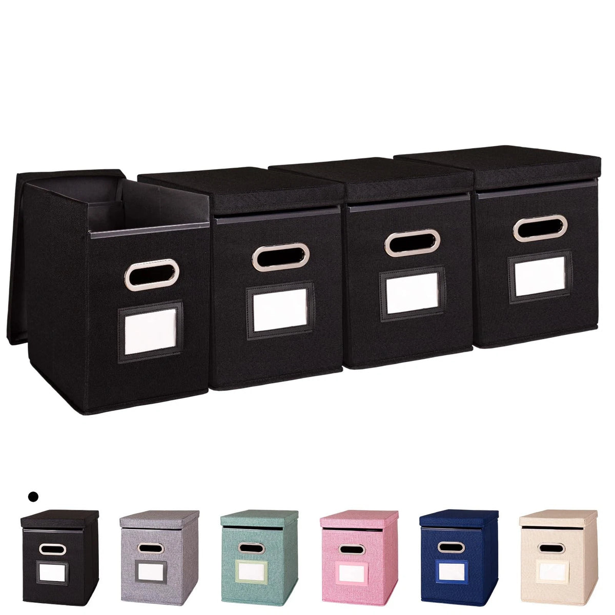 4 Pack Hanging File Folders Organizer for Letter Size