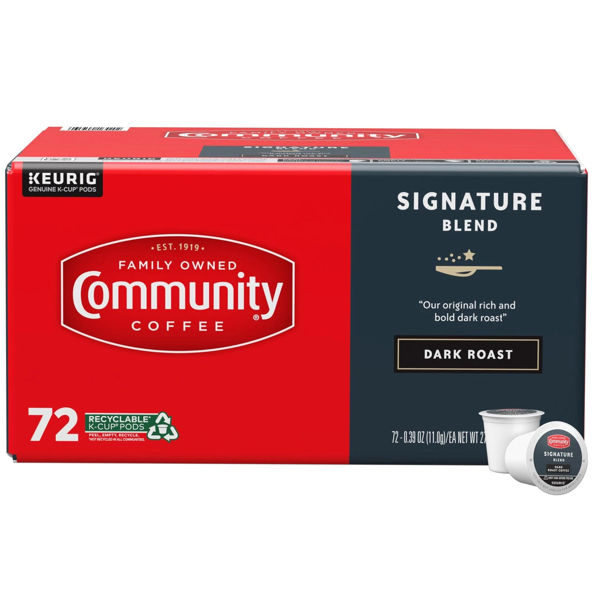 72 Count Coffee Pods for Keurig 2.0 (Dark Roast)