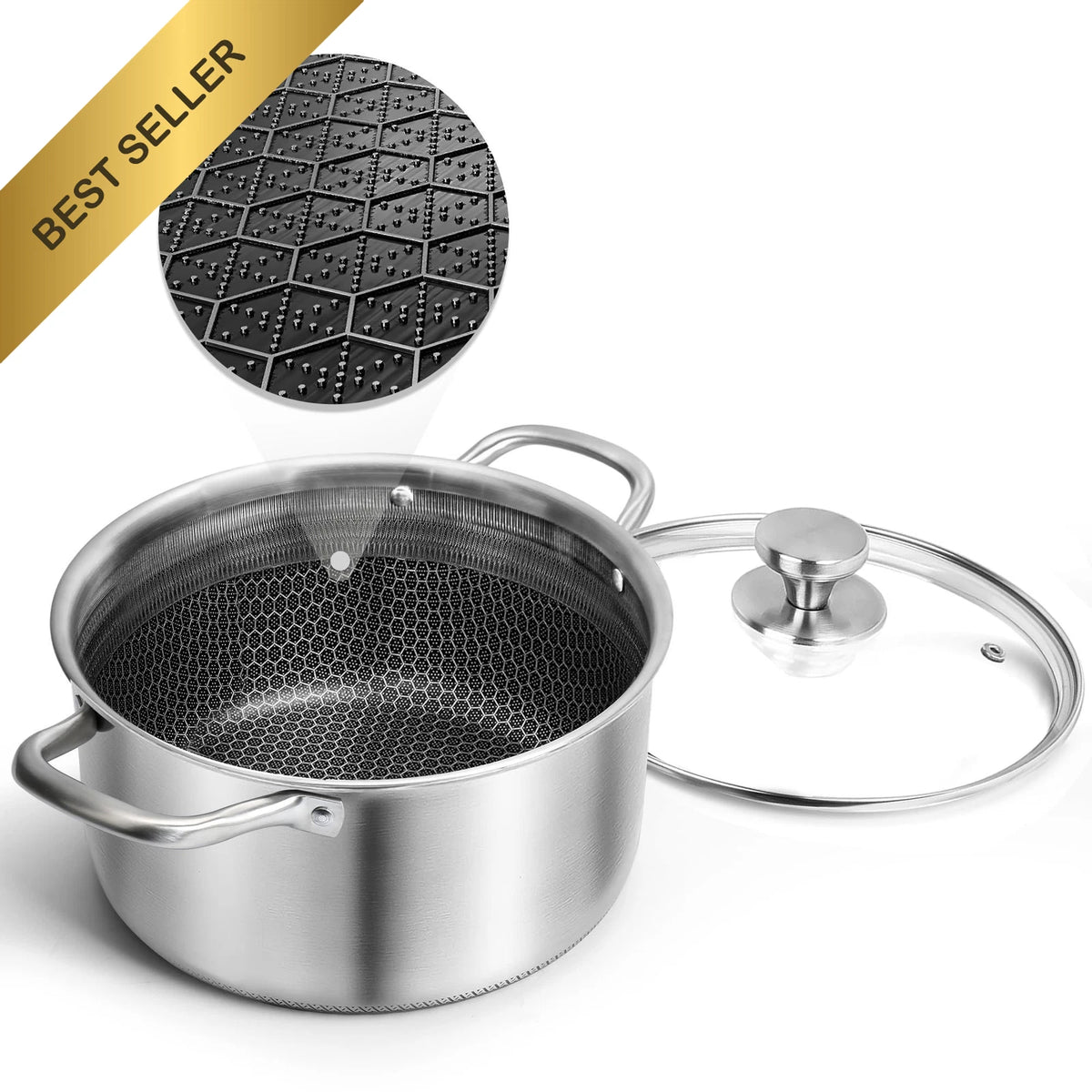 6 Quart Stainless Steel Stockpot for Induction Cooking