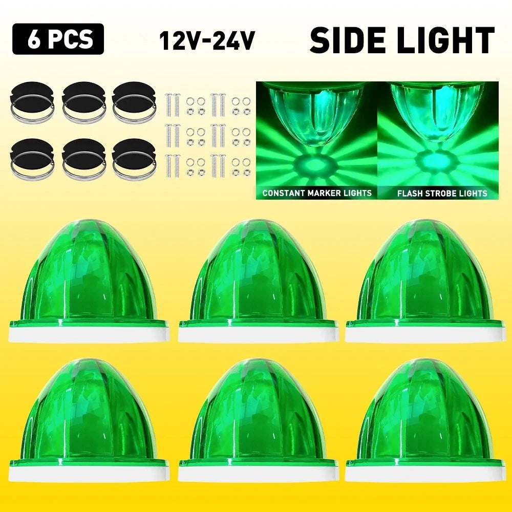 6X LED Side Marker Clearance Lights for Truck Trailer (EPY)