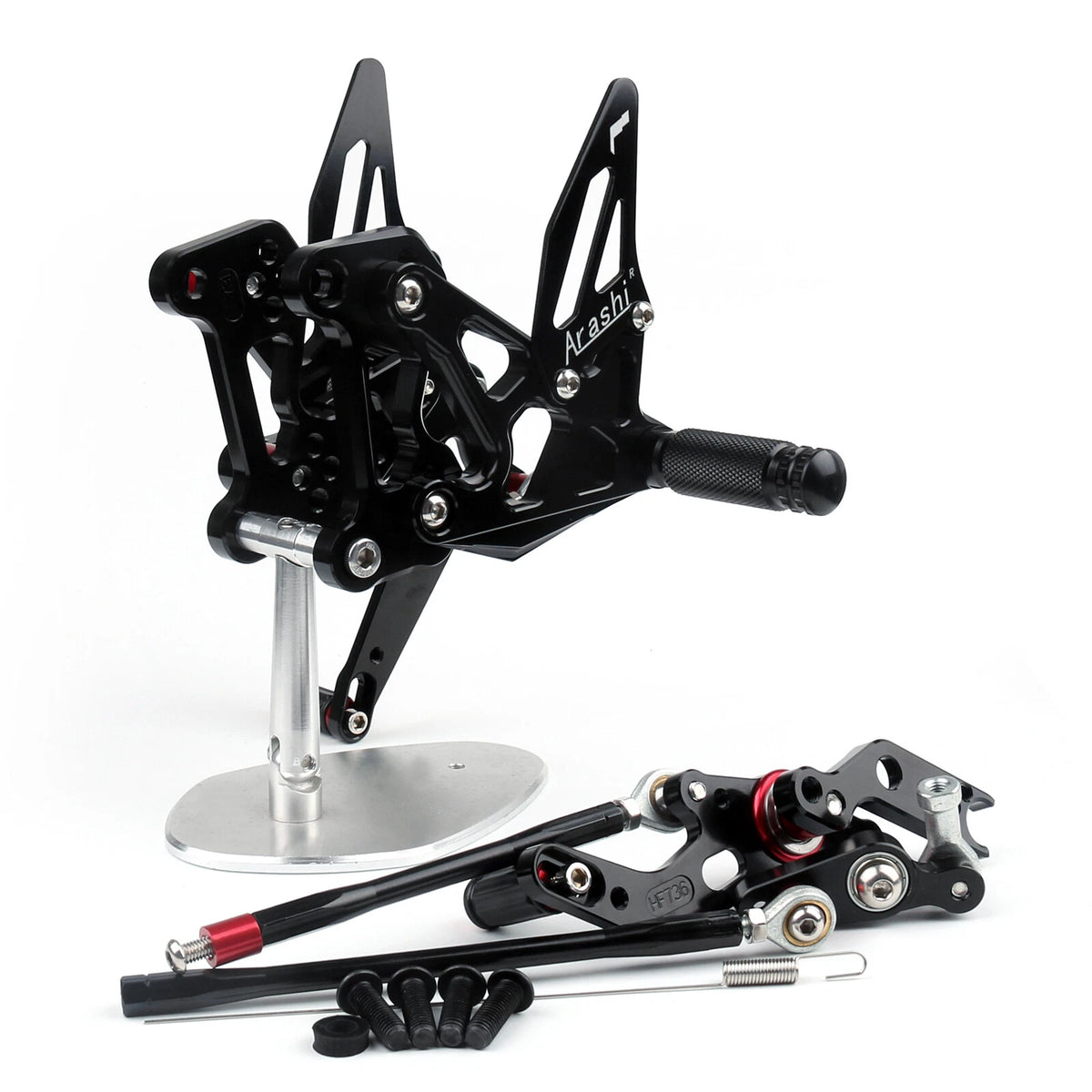 CNC Adjustable Rearset Foot Rest Pegs for MV Agusta F3 (2012–2016) M528-B034-Black