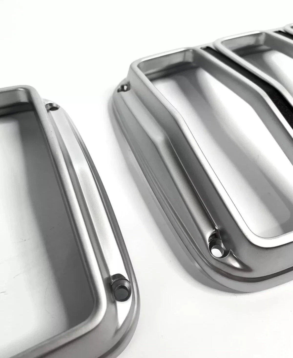 Tail Light Lamp Trim Bezels Satin Finish Replacement for 1964–1966 Ford Mustang