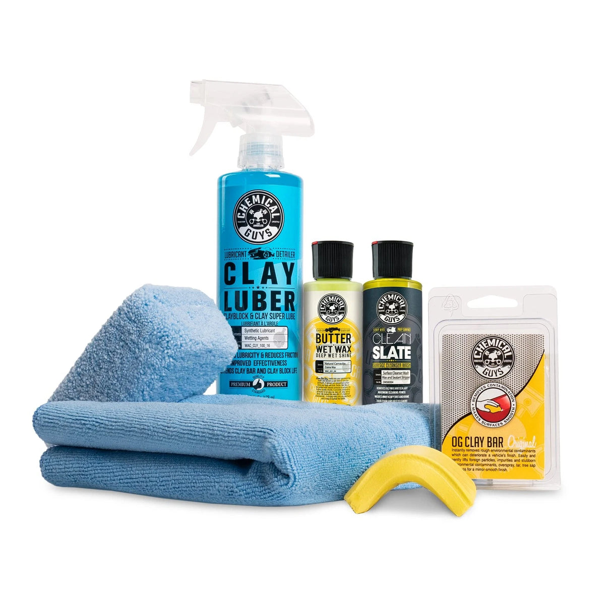 6pc Car Detailing Clay Bar Kit for Smooth Paint Finish