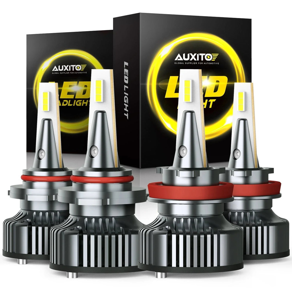 4X 9005 + H11 LED Headlight Bulbs for Dodge Ram 1500 2500 3500 (2009–2017)