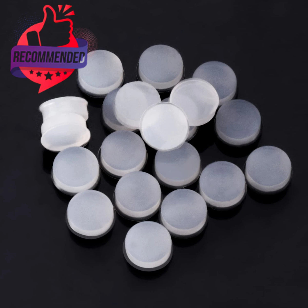 Pack of 20 Soft Rubber Silicone Flute Plugs for