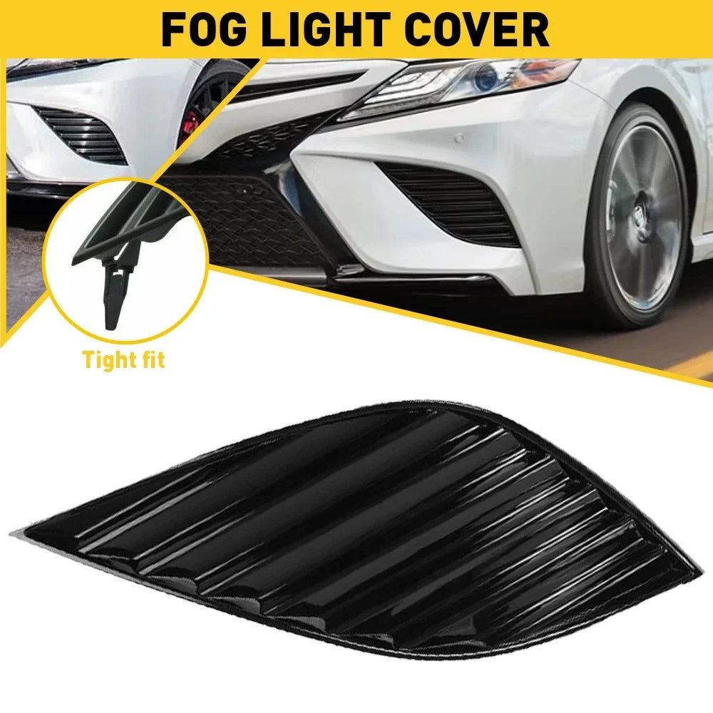 Fog Light Cover for Toyota Camry (2018–2020) Driver Left Side Black