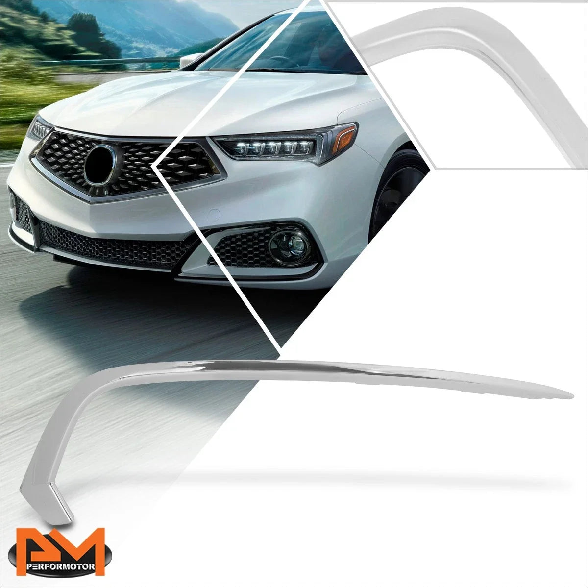 Front Right Side Bumper Cover Molding for Acura TLX (2018–2020)