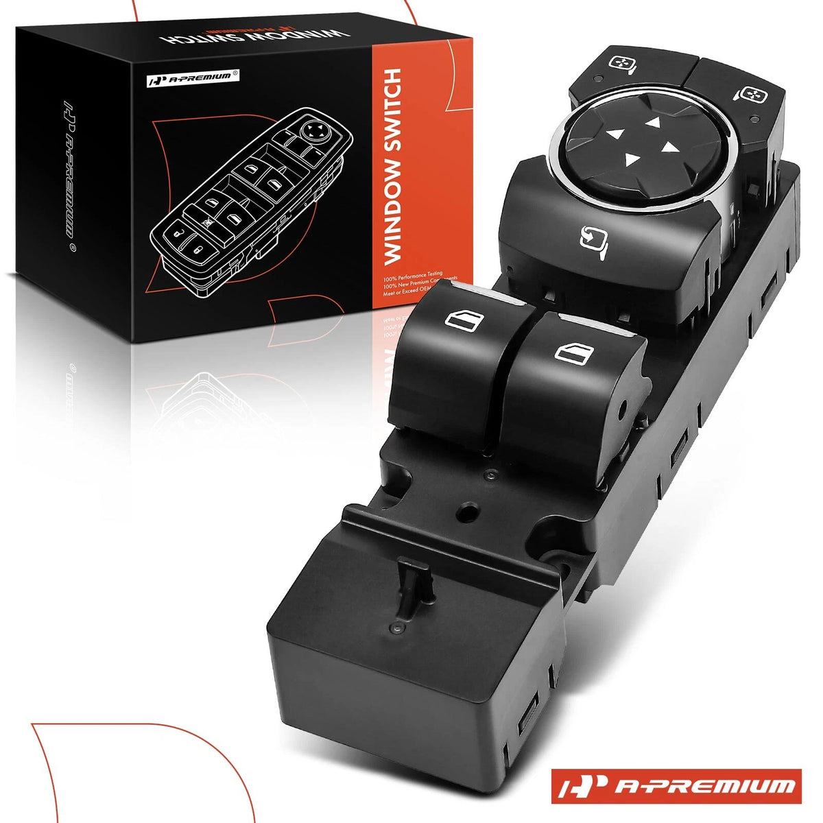 Front Left Power Window Switch for Ford Mustang (2015–2023) FR3Z14529BC, SW7838