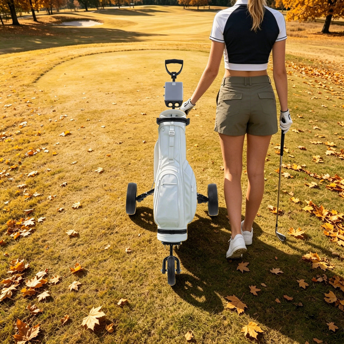 3 Wheel Golf Push Cart for Golf (Lightweight Folding Trolley)