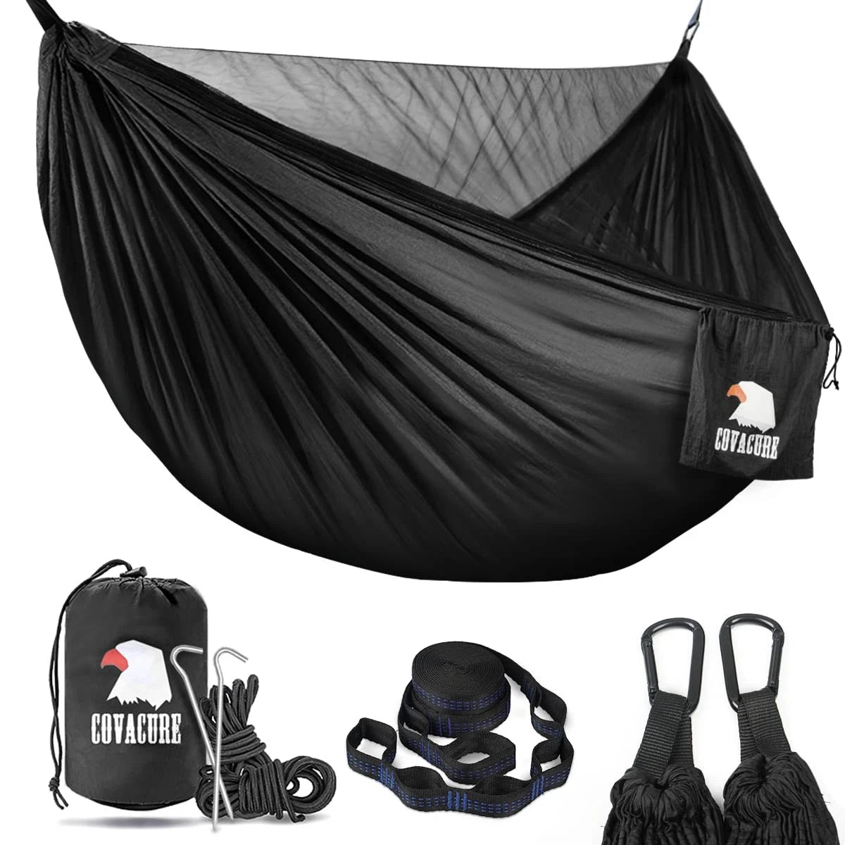 Double Camping Hammock 772lbs 210T Nylon Lightweight Outdoor