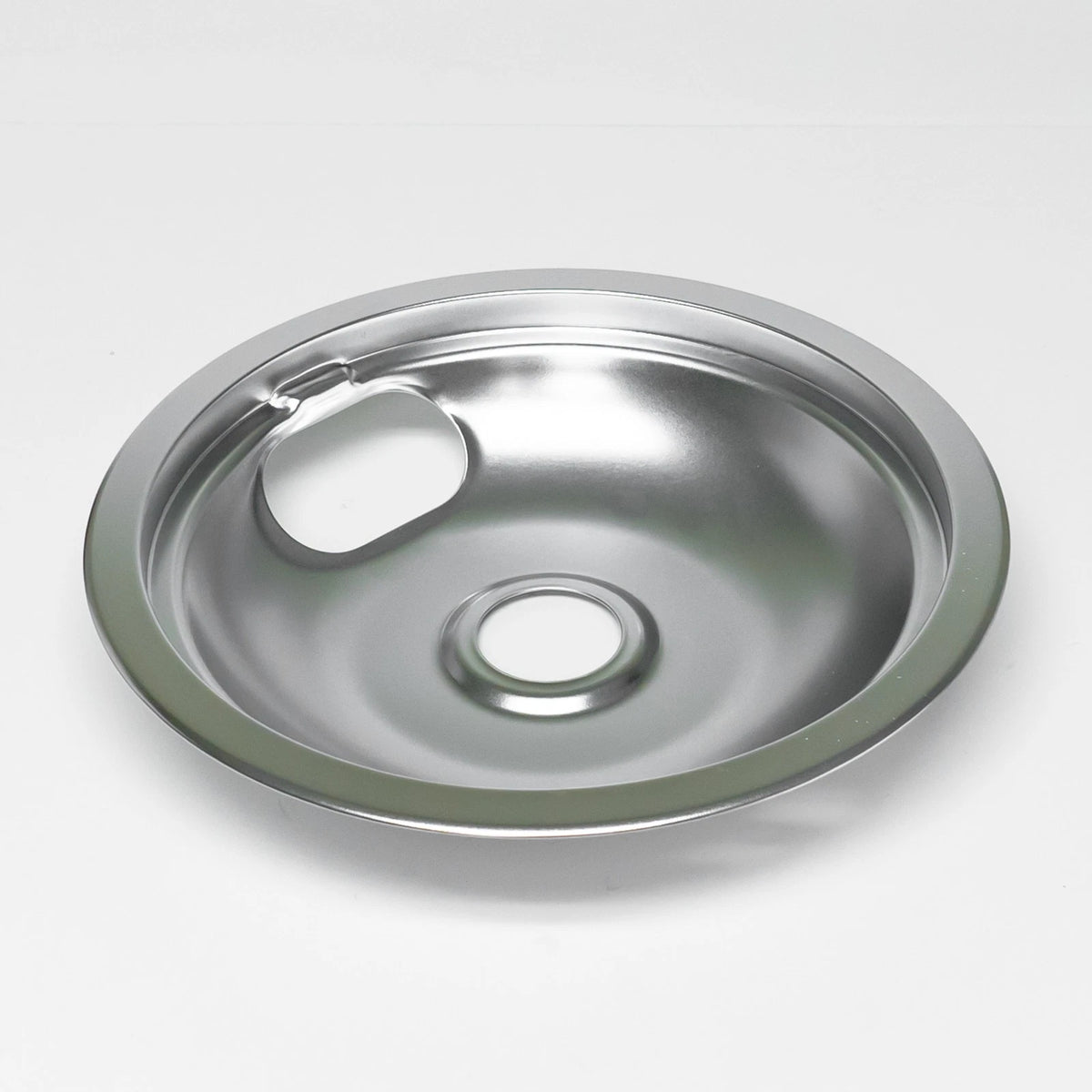8" Chrome Stove Drip Pan Bowl for Whirlpool Range (W10196405)