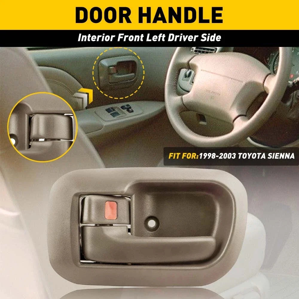 Interior Door Handle for Toyota Sienna (1998–2003) - Beige, Left Driver