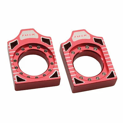 Tusk Racing Axle Block for - Red