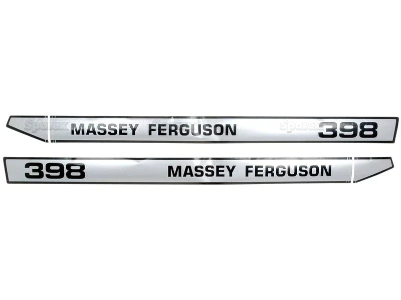 Bonnet Decal Set for Massey Ferguson 398