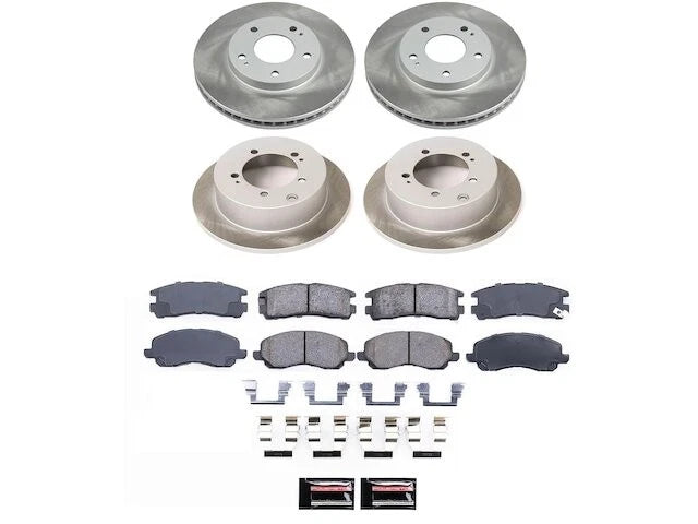 Brake Pad and Rotor Kit for Mitsubishi Galant (2000–2003) 12998DDQB