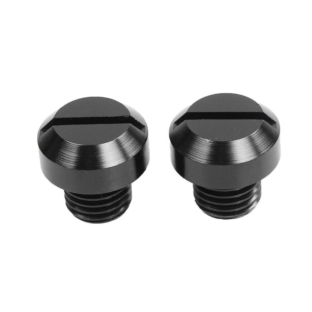 2X M10x1.25 Mirror Hole Plug Screws for Motorcycle
