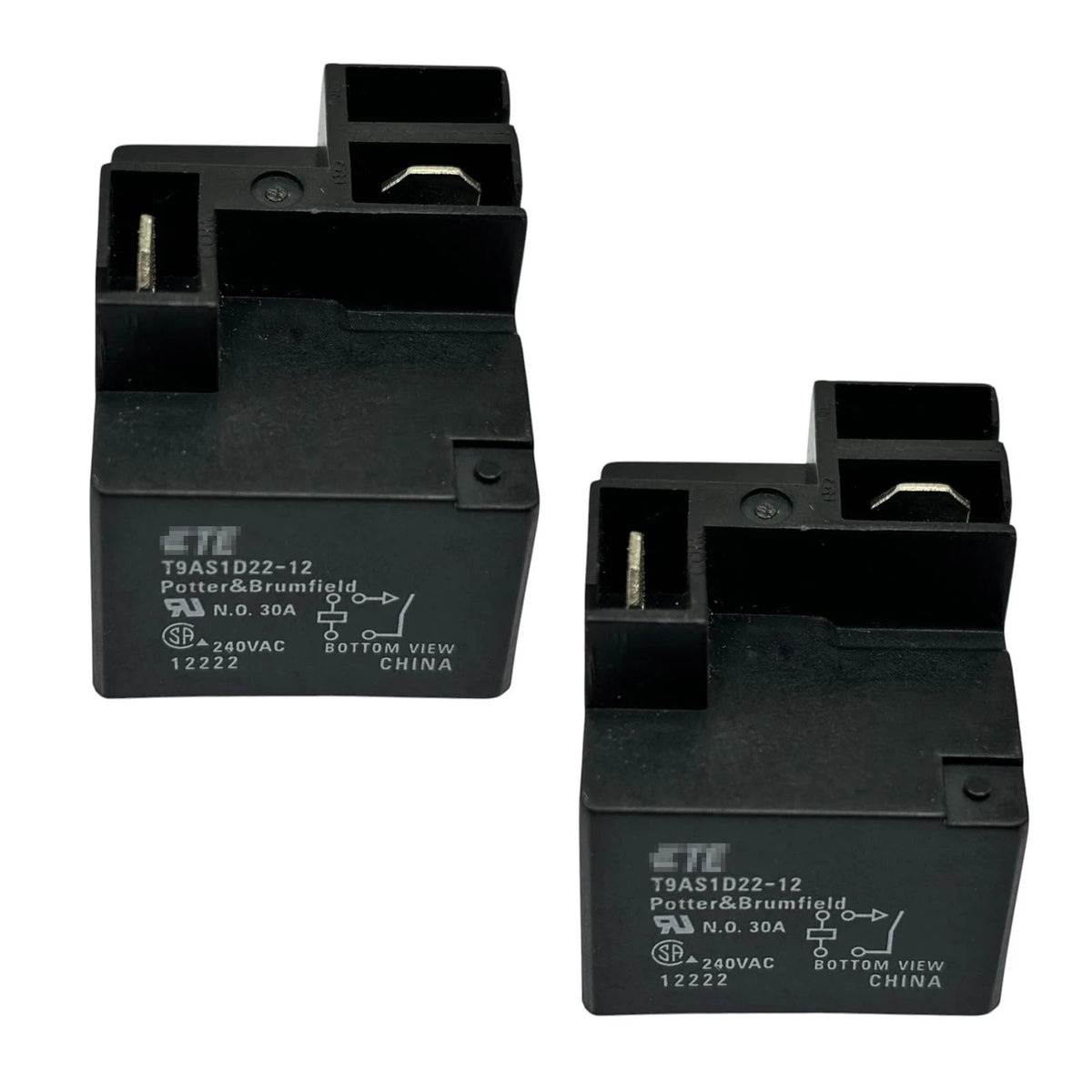 Set of 2 Relay T9AS1D22-12 30A High Breaking Capacity PCB