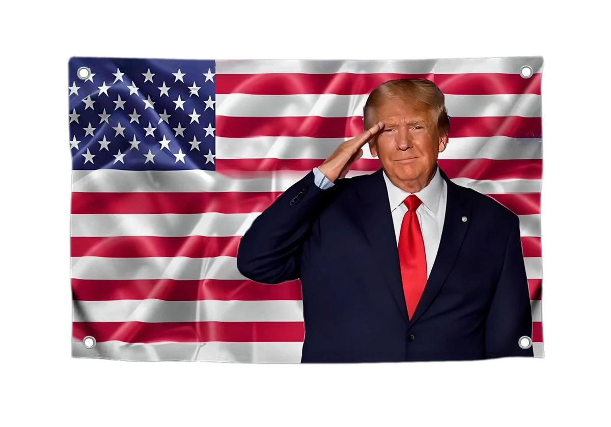 3'x5' Trump 2024 Flag with 4 Brass Grommets