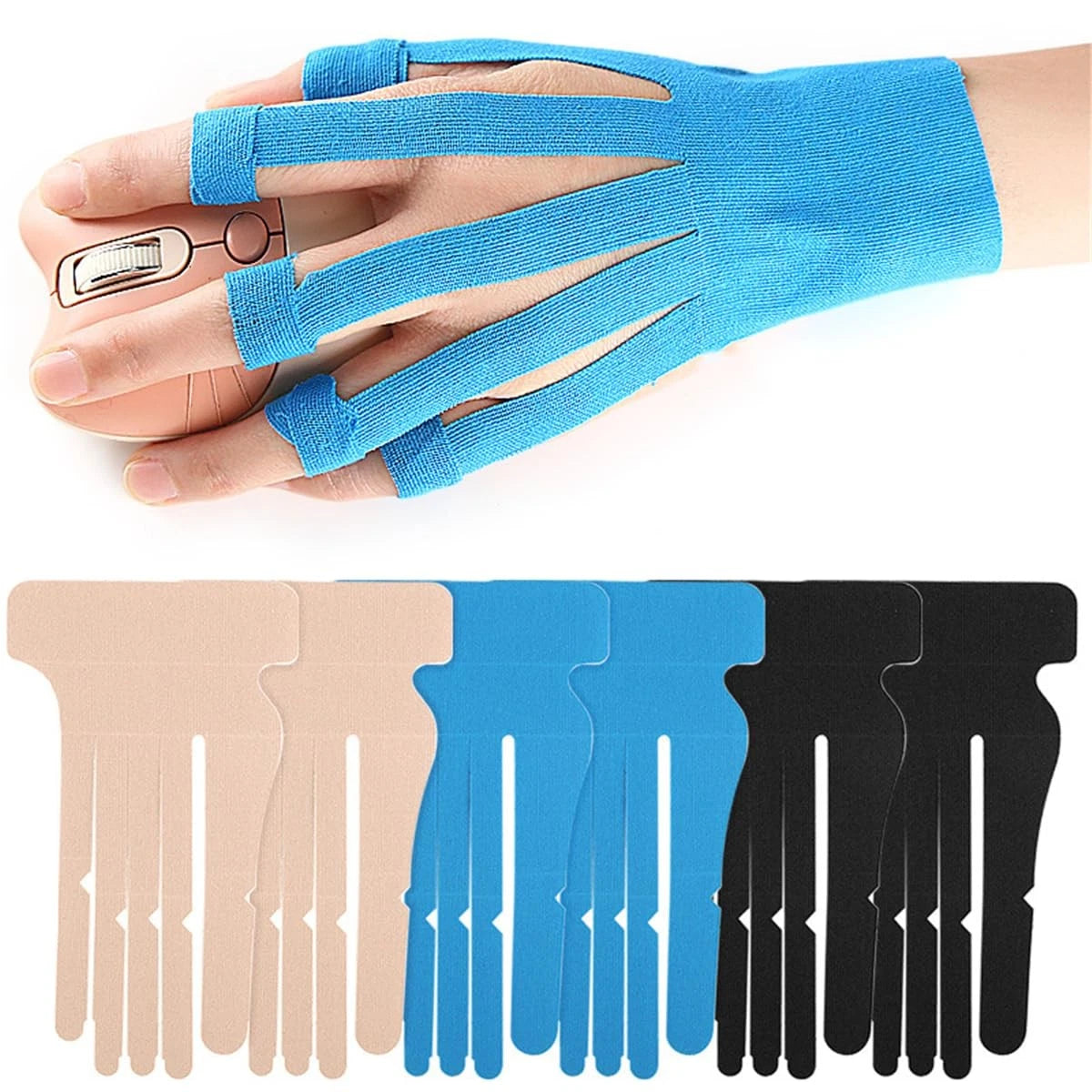3 Pairs Precut Tape for Hand & Wrist Support - Breathable Waterproof