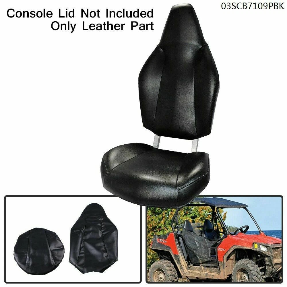 Leather Seat Cover Kit for Polaris RZR 570 800 900 (2008–Present) A-03SCB7109PBK
