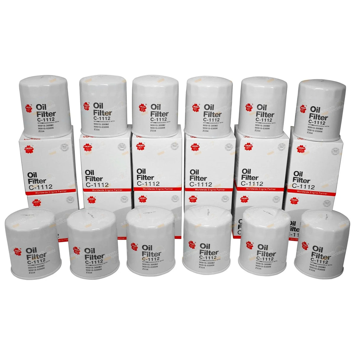 12 x Oil Filters for Cruiser 1HZ 1HDT 4.2L 70 80 100 Series