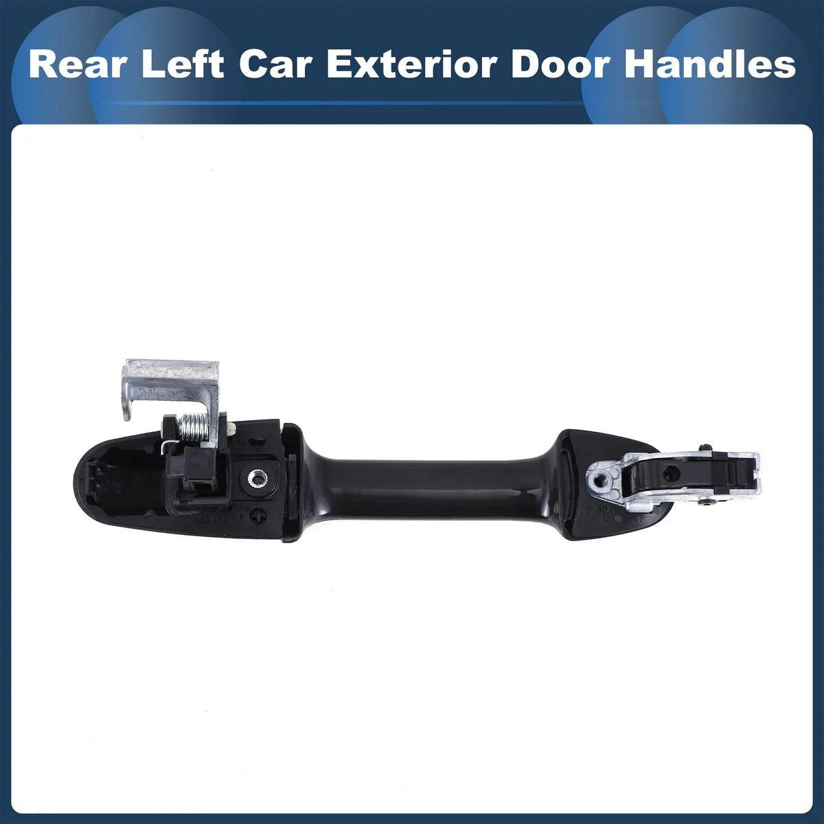 Rear Left Door Handle No. 72680SDET01 for Honda Accord Silver Tone