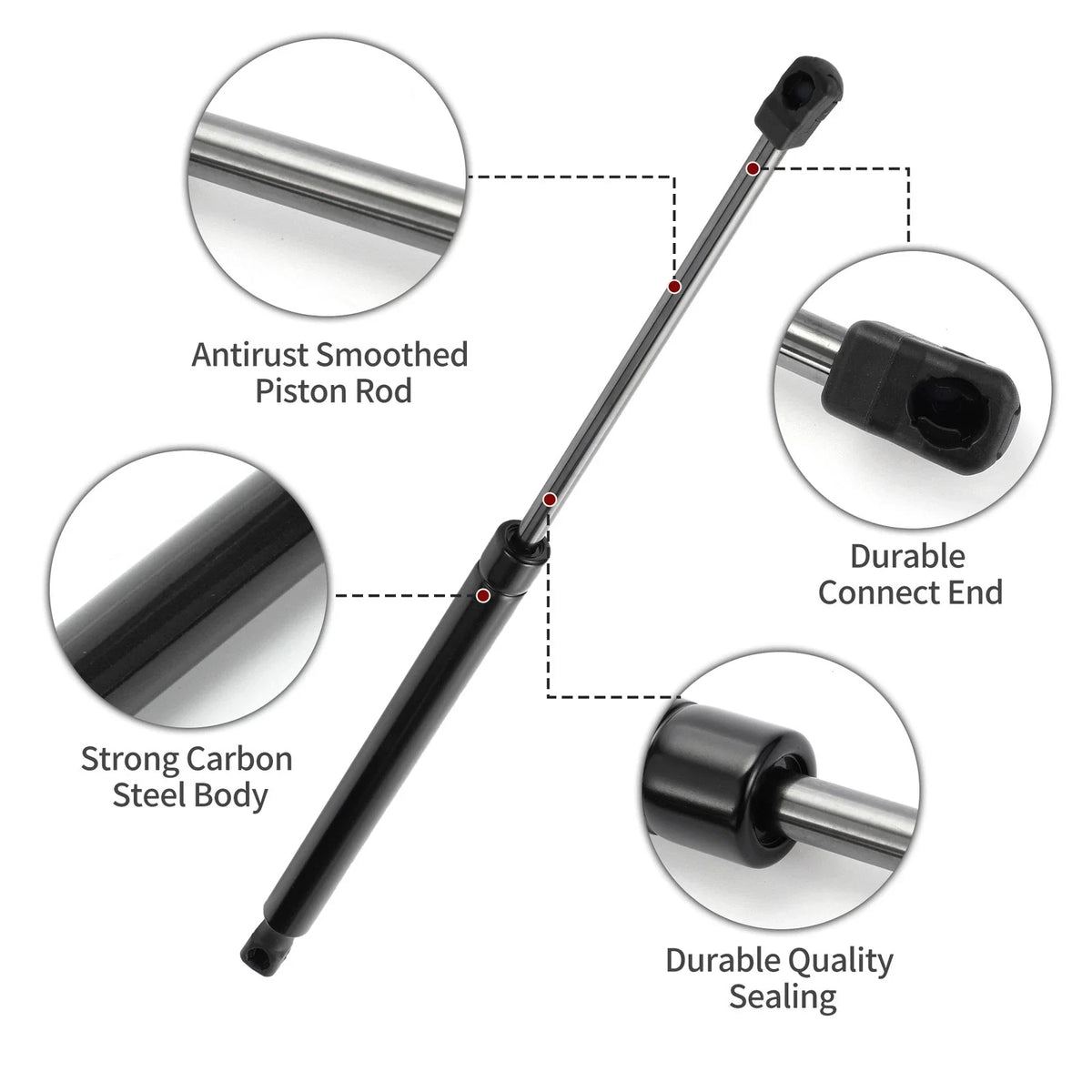 2 Pcs Rear Hatch Lift Supports for Hyundai Tucson (2010–2015)