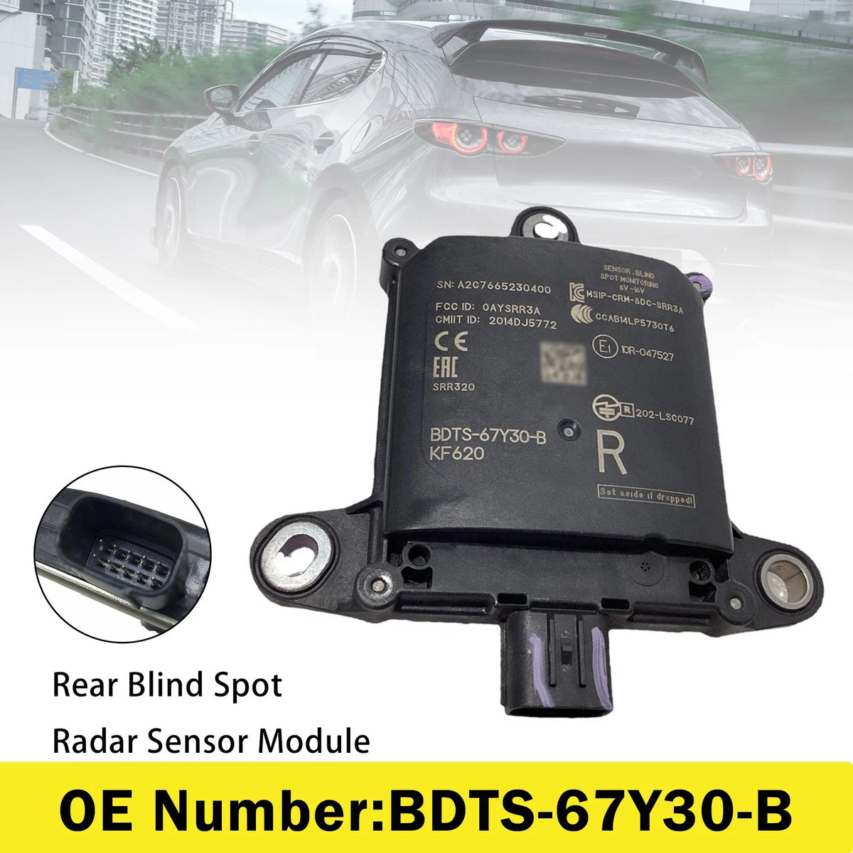 Rear Blind Spot Radar Sensor Module BDTS6-7Y30B for Mazda 3 (2020–2024)