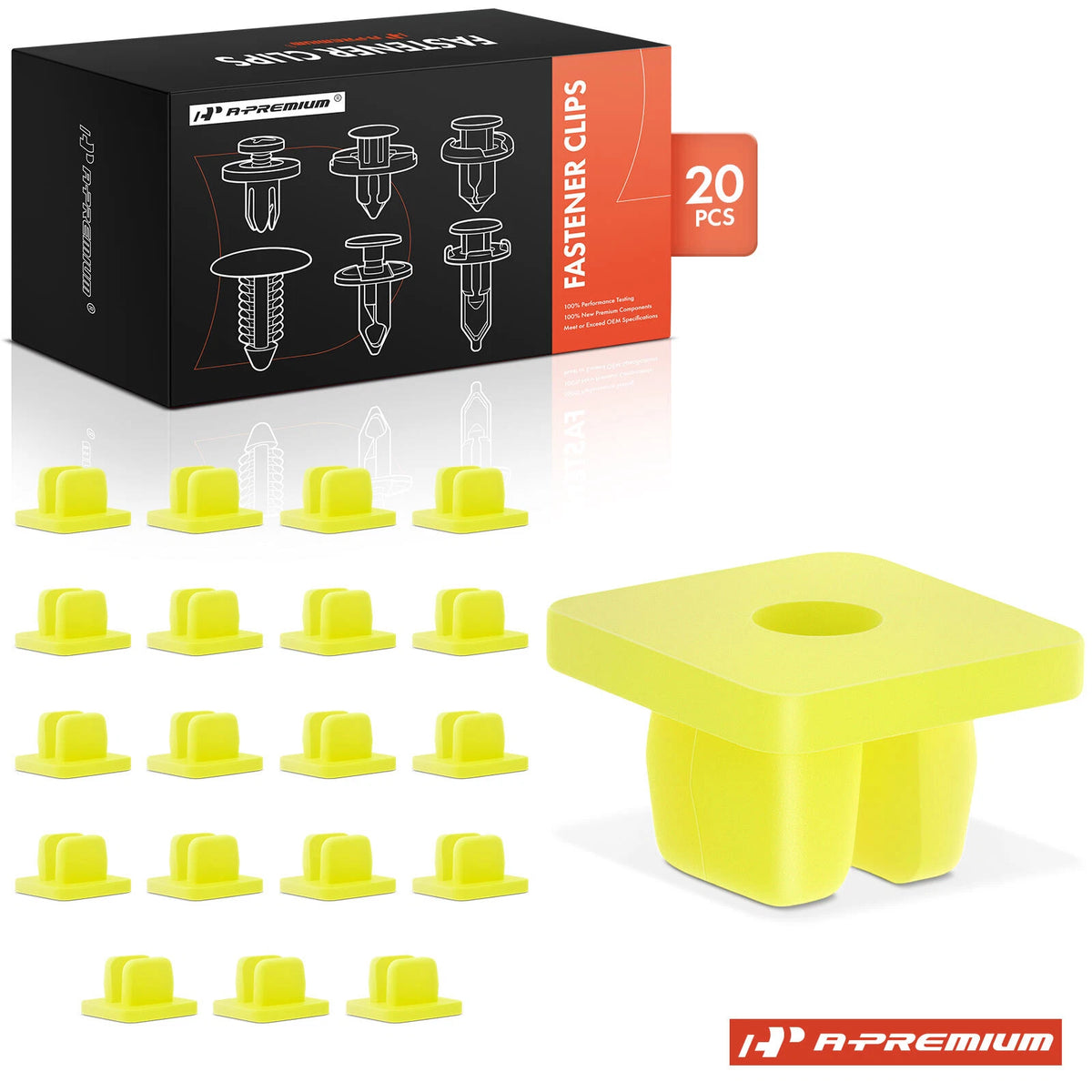 Set of 20 Nylon Trim Panel Nut Fasteners for Subaru Outback (2000–2024) 661179000, 909300007, 66117-9000, 22044