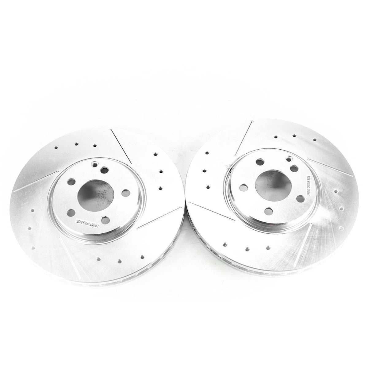 2X Powerstop Brake Discs Front for Mercedes-Benz E550 E500 (2004–2009) EBR1628XPR