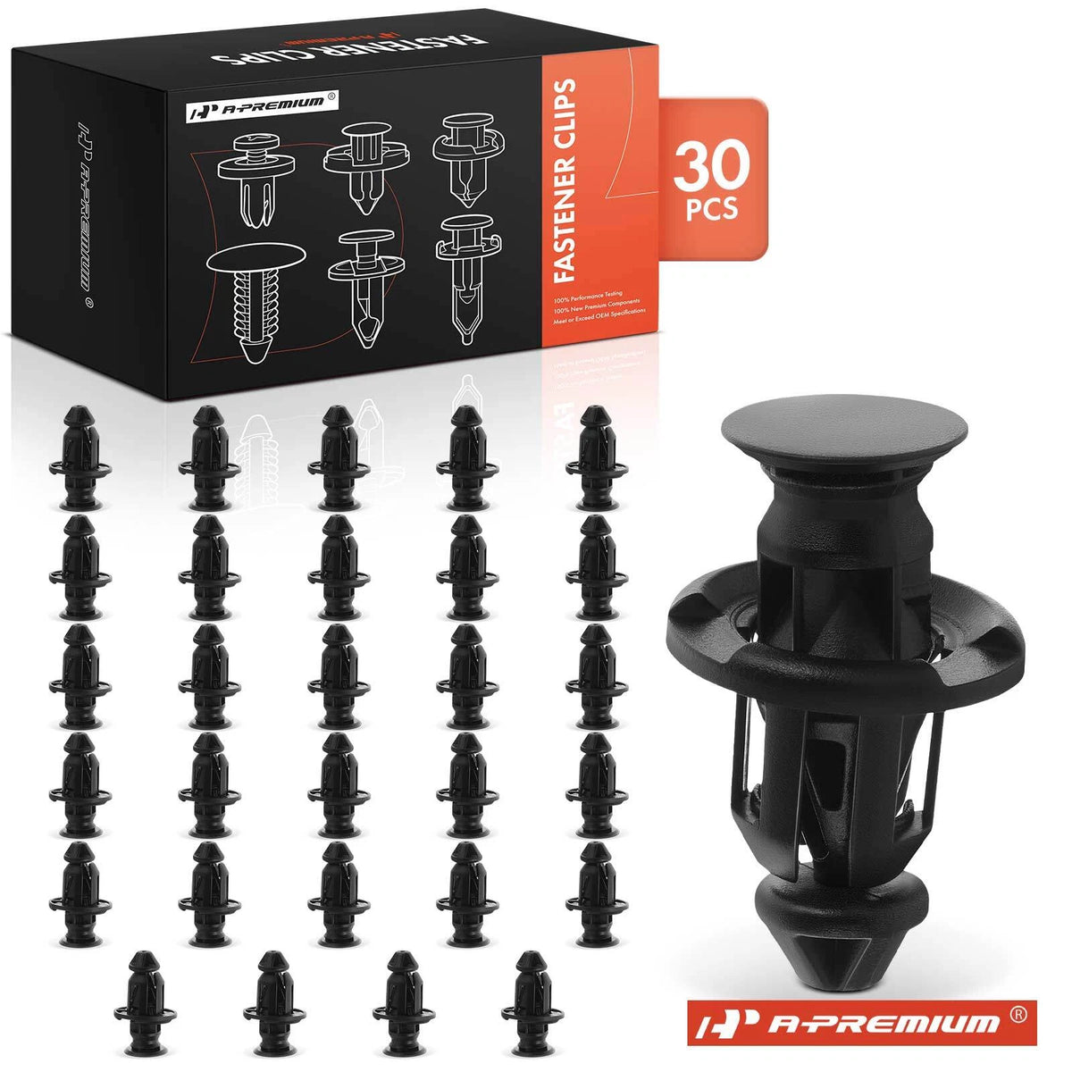30Pcs Front Clip Lower Fender Panel Bracket Fastener for Toyota (5145348010, 21860)